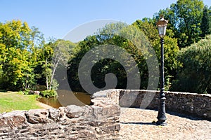 Old bridge at the Vezere river photo