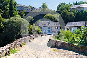 Old bridge at the Vezere river photo