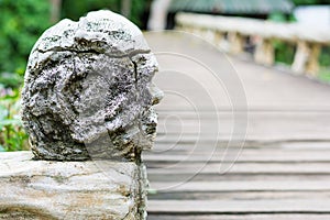 Old bridgehead background