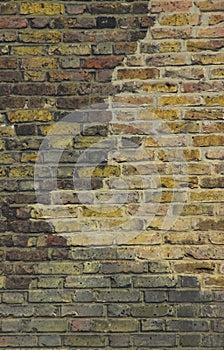 Old british brick wall