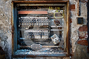 old broken circuit breakers