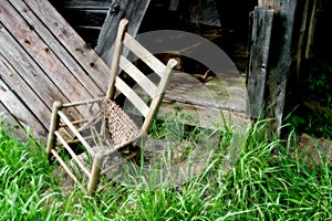 Old Broken Down Chair
