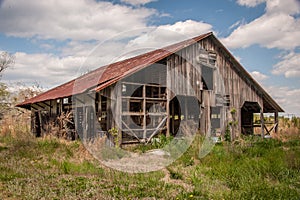 Old Broken-down Country Barn