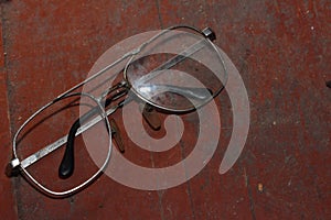 Old broken glasses