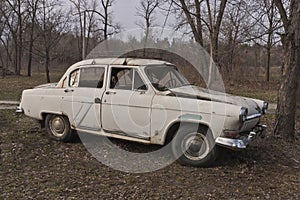 Old broken soviet car