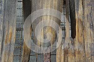 Old broken wood background