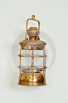 Old bronze lamp