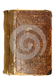 Old brown book cover