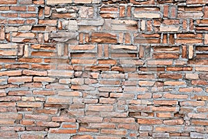 old brown brick wall background