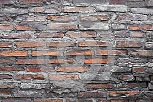 old brown brick wall background