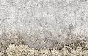 Old brown plastered crumble texture of aged wall