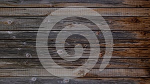 Old brown rustic weathered dark grunge wooden timber table wall floor board texture - wood background banner top view