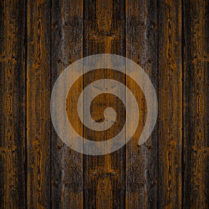 Old brown rustic weathred dark grunge wooden timber table wall floor board texture - wood background square top view