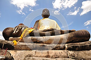 Old Buddha sculpture
