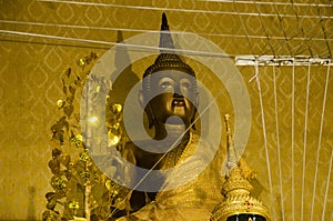 Old buddha statue name Luang Phor Pak Daeng for people respect praying