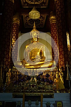 The old buddha in thailand temple