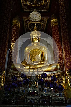 The old buddha in thailand temple