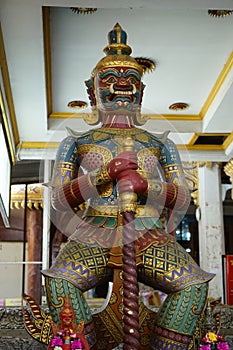 The old buddha in thailand temple