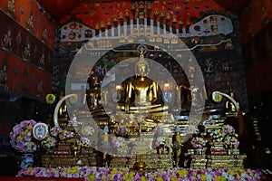 The old buddha in thailand temple