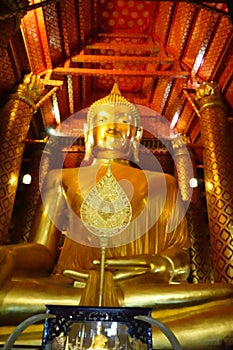 The old buddha in thailand temple