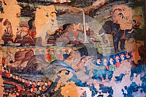 Old Buddhism religious paintings