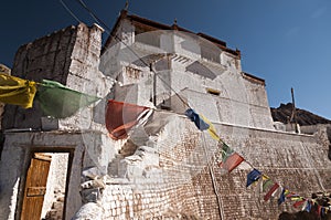 Old budhist temple in Basgo, Ladakh, India