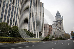 Old building along the Bund in Shanghai