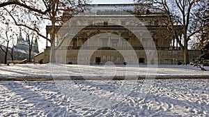 Old building with arches in the varanda photo