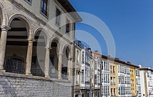 Old building and bay windows in Vitoria-Gasteiz
