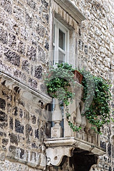 Old building with classic balcony