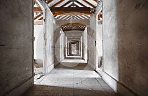 Old building corridors