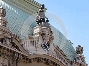 Old building facade 1882