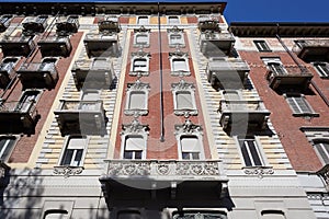 Old building facade in Europe