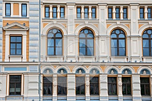 Old building facade at Livu Square photo