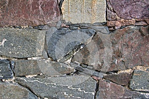 Old stone wall facade, texture background