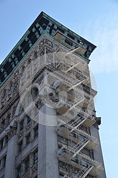 Old building with fire escape, NYC