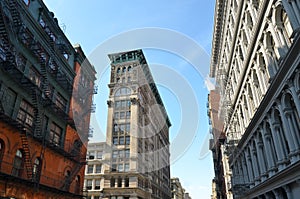 Old building with fire escape, NYC