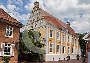 Old building in the historical center of Lingen