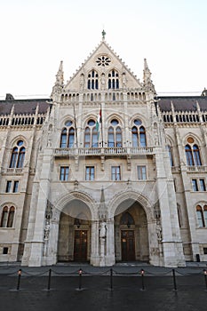 Old building of Hungarian Parliament in Budapest