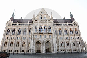 Old building of Hungarian Parliament in Budapest
