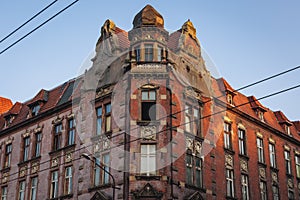 Old building in Katowice, Poland