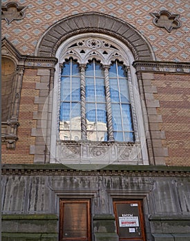 An old building in Odessa, which was used as An old building in Odessa, which was ua stock exchange and as a philharmonic society. photo