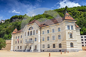 Old building of parliament in Vaduz, Liechtenstein