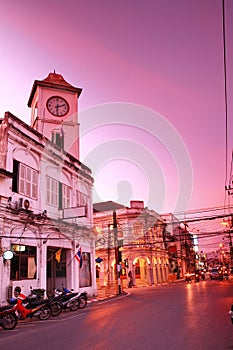 Old building in Phuket town,Thailand