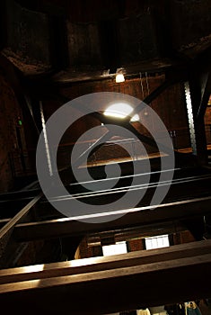 Old building rafters