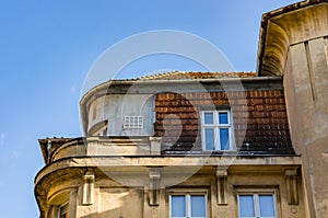 Old building roof