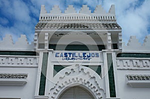 Old building spanish in Fnideq Castillejos Morocco