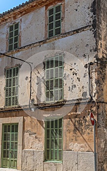 Old building in a state of deterioration