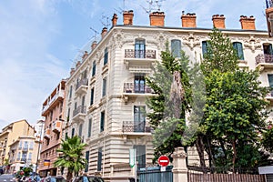Old building on the streets of Cannes