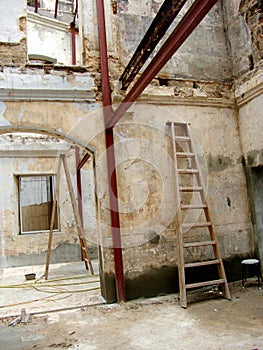 Old building under reconstruction